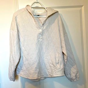 Off-white hoodie from Target, size large